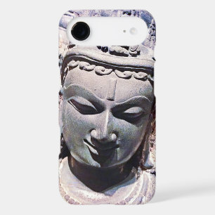 Asian Statue Antique Stone Face Photo Elegant Bold