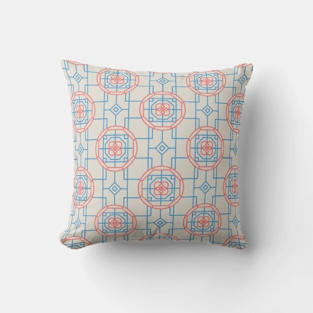 Asian style Throw Pillow (Front)