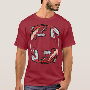 Asian Style Yin Yang Koi Fish Design TShirt