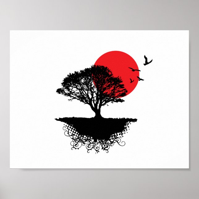 Asian sunrise poster (Front)
