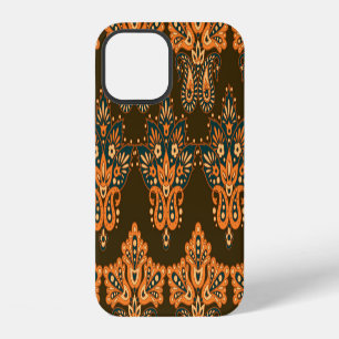 Asian Textile Paisley: Floral Vintage Illustration iPhone 12 Case