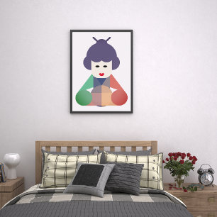 Asian Traditional Girl Art Canvas Print