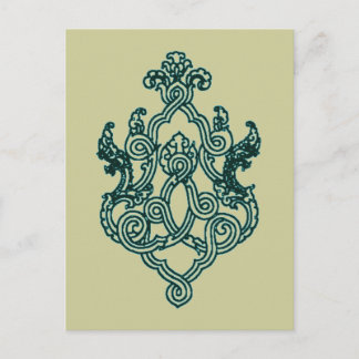 ASIAN TRIBAL TATTOO DESIGN BUDDHIST HINDU POSTCARD