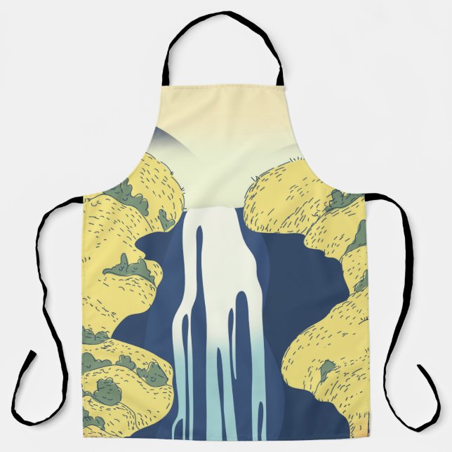 Asian Waterfall Apron (Front)