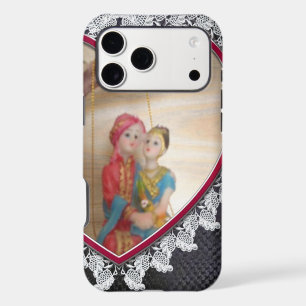 Asian Wedding Couple on Heart Swing Art Print/