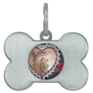 Asian Wedding Couple on Heart Swing Art Print/ Pet ID Tag