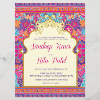 Asian - Wedding - Henna - Mehndi - Invitation
