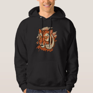 Asian Wildlife Animal Wild Cat Predator Tiger Hoodie
