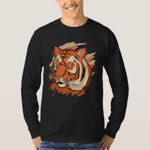 Asian Wildlife Animal Wild Cat Predator Tiger T-Shirt