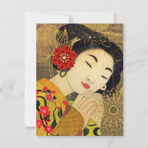 Asian Woman Collection Card