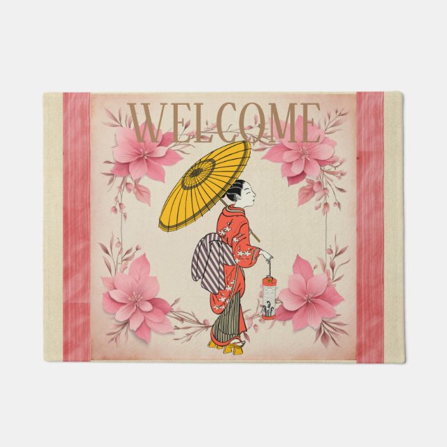 Asian Woman Doormat (Front)