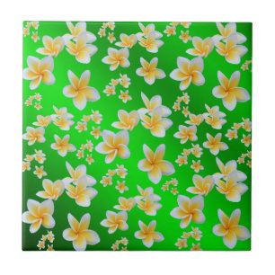 asian, yellow, white, bloom, bright, gold, floral tile