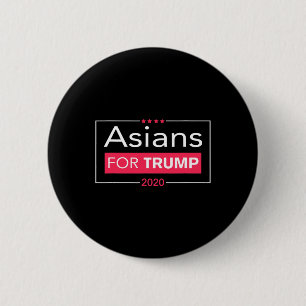 Asians For Trump Republican Patriotic Americans Wo 6 Cm Round Badge