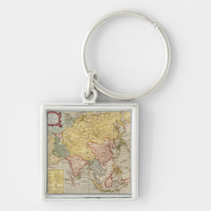 AsiaPanoramic MapAsia 2 Key Ring