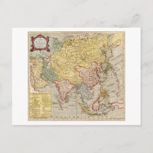AsiaPanoramic MapAsia 2 Postcard