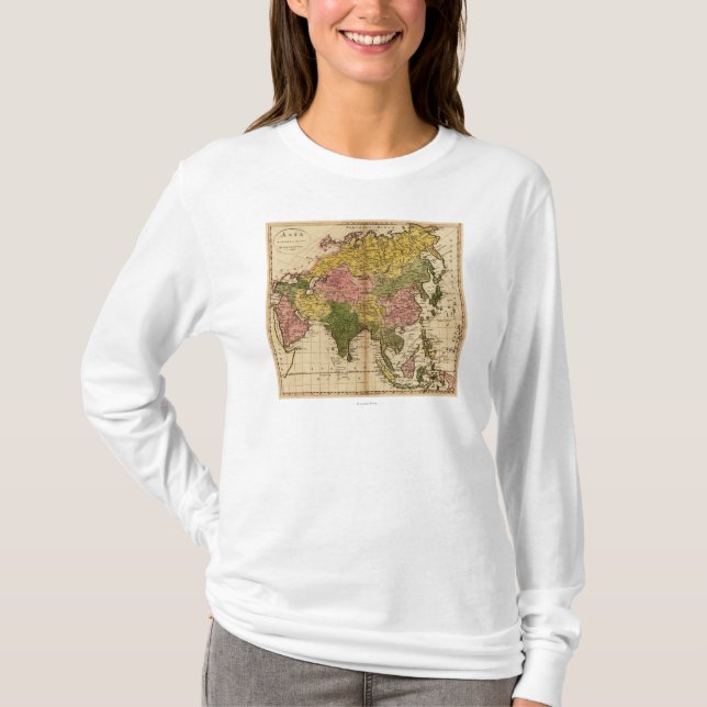 AsiaPanoramic MapAsia 3 T-Shirt (Front)