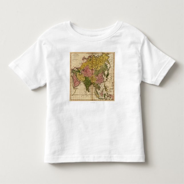 AsiaPanoramic MapAsia 3 Toddler T-Shirt (Front)