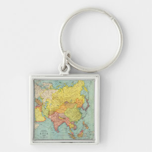 AsiaPanoramic MapAsia 9 Key Ring