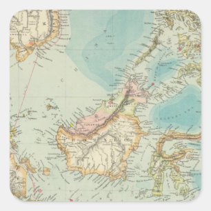 Asiatic Archipelago 2 Square Sticker