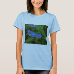 Asiatic Dayflower Blue WIldflower Apparel & Gifts T-Shirt