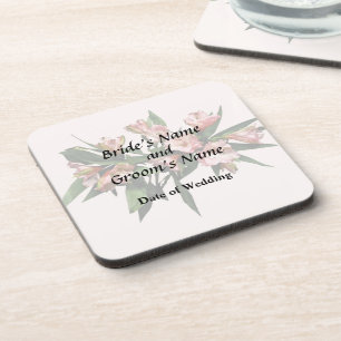 Asiatic Lilies and Leaves Coaster