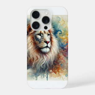 Asiatic Lion 060824AREF140 - Watercolor iPhone 15 Pro Case