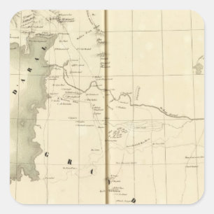 Asiatic Russia, Asia 41 Square Sticker