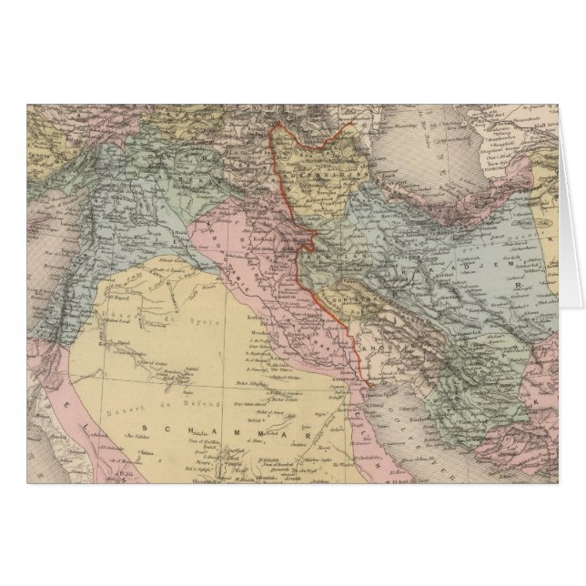Asiatic Turkey and Persia (Front Horizontal)