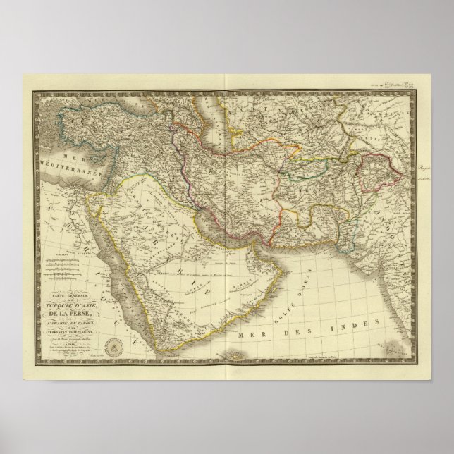 Asiatic Turkey, Persia, Arabia, Kabul Poster (Front)