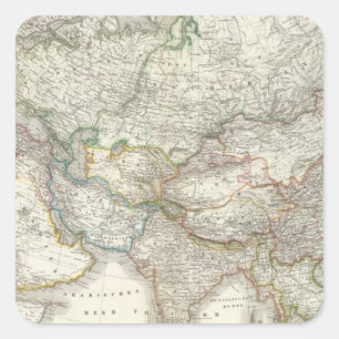 Asien - Asia Square Sticker