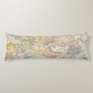 Asien u Europa - Atlas Map of Asia and Europe Body Cushion