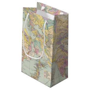 Asien u Europa - Atlas Map of Asia and Europe Small Gift Bag
