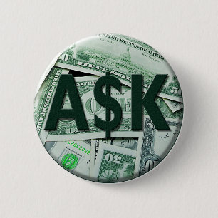 Ask 6 Cm Round Badge