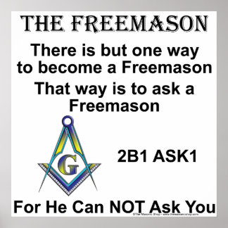 Ask A Mason Poster