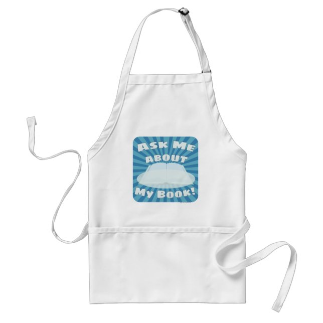 Ask About Book Epic Author Promotional Design Standard Apron (Front)