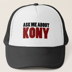 Ask About Kony 2012 Stop Joseph Kony Question Trucker Hat