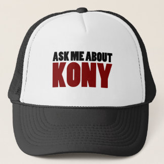 Ask About Kony 2012 Stop Joseph Kony Question Trucker Hat