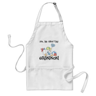 Ask About My Grandson Tshirts and Gifts Standard Apron