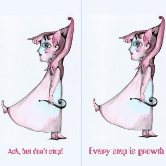 Ask but don't stop key ring