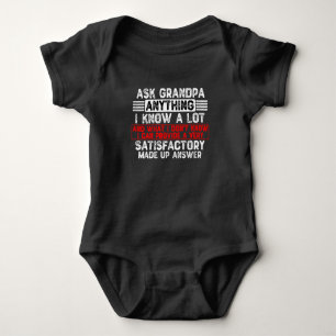 Ask Grandpa Anything Baby Bodysuit