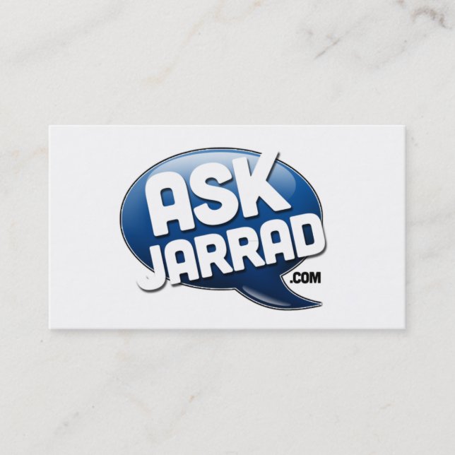 Ask Jarrad Promo Biz Card (Front)