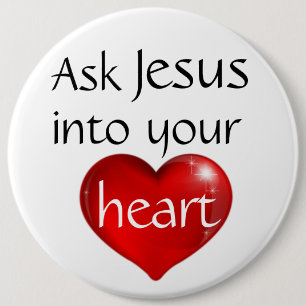Ask Jesus 6 Cm Round Badge