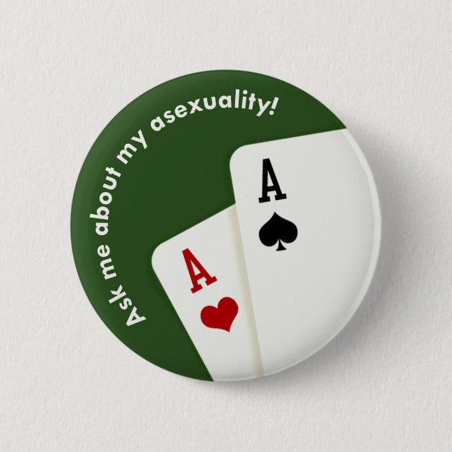 ask me 6 cm round badge (Front)