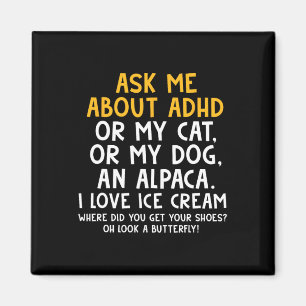 Ask Me About Autism Mental Health Awareness Adhd C Magnet