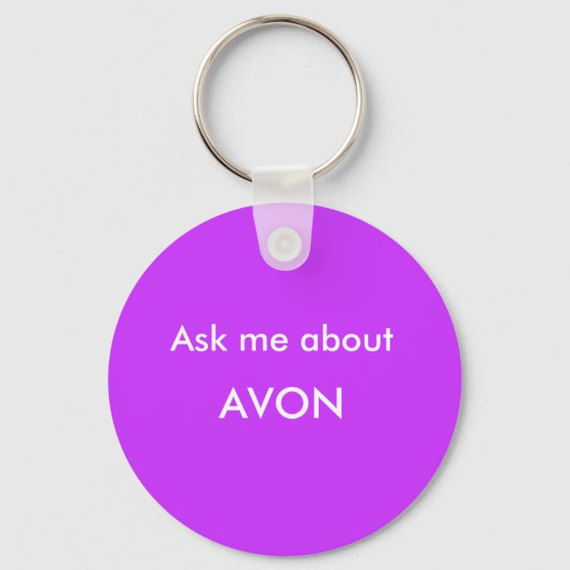 Ask me about, AVON Key Ring (Front)