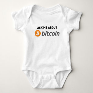 Ask Me About Bitcoin Baby Bodysuit