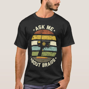 Ask me about braids RC Cars Vintage Slot Car Rac T-Shirt