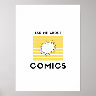 Ask me about comics poster