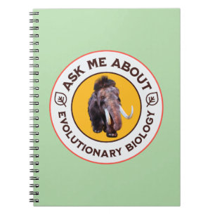 Ask Me About Evolutionary Biology Woolly Mammoth Notebook