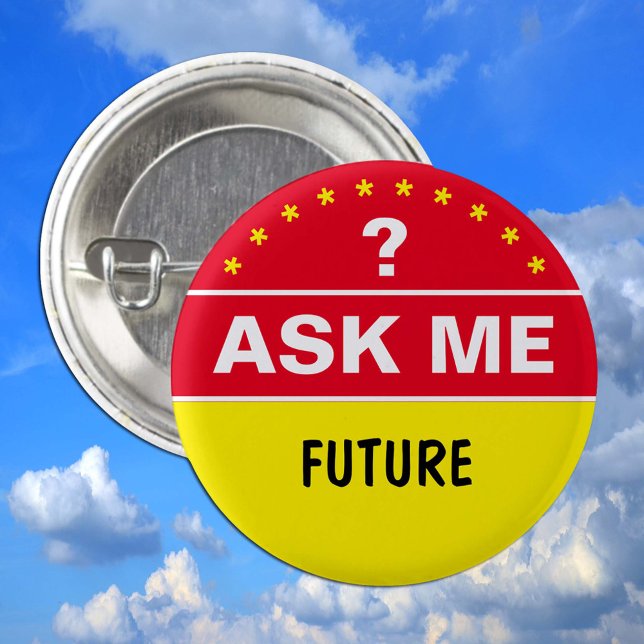 Ask Me About FUTURE - personalised text 3 Cm Round Badge (Creator Uploaded)